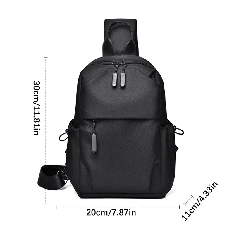 HVTIL Luxury Men Casual borsa a tracolla di grande capacità per uomo solido impermeabile tracolla da viaggio borsa singola Messenger Pack