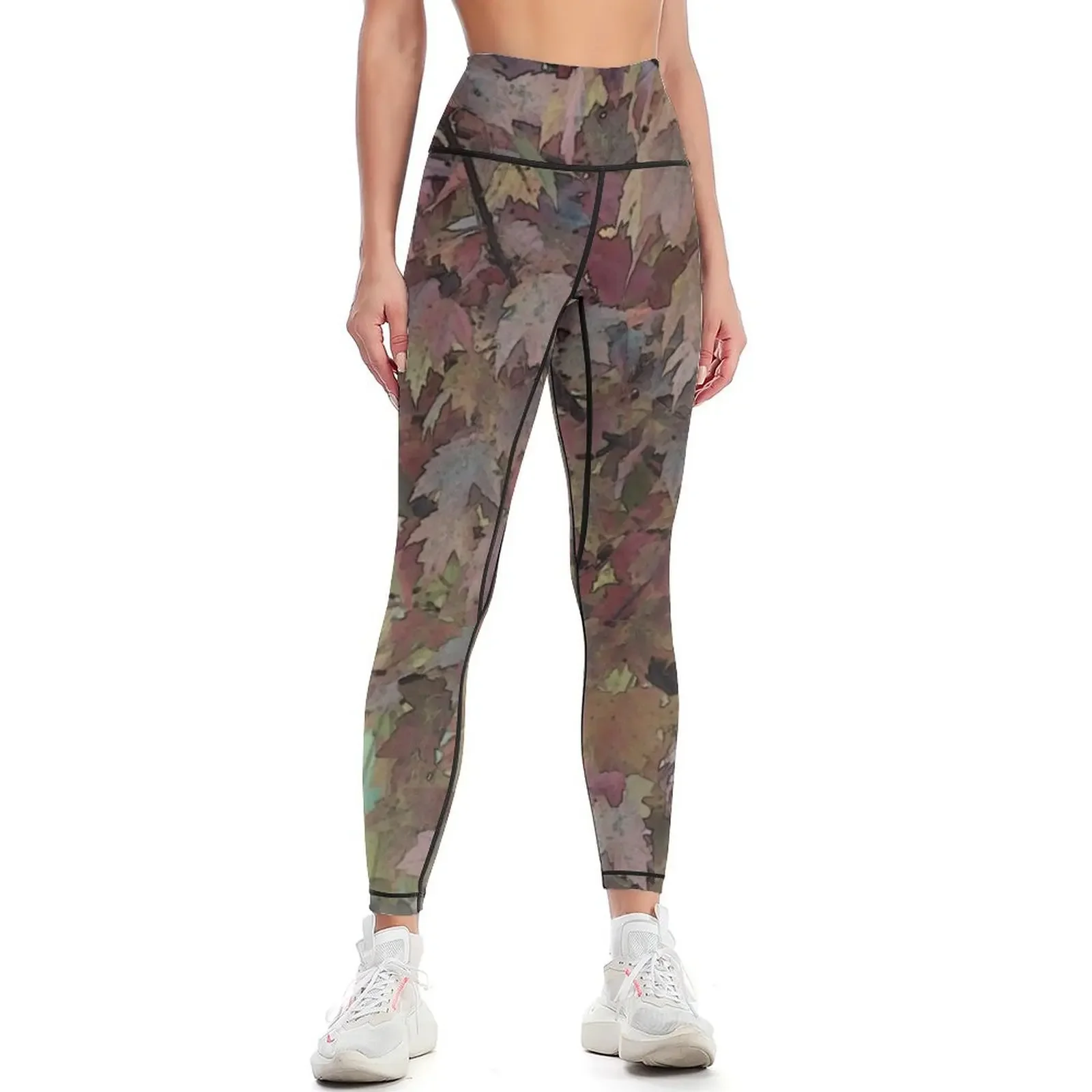 The Painted Tree of Many Colors 3662 Leggings Women's fitness flared Womens Leggings