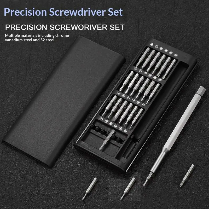 Portable Precision Screwdriver Kit Multi Bits Magnetic Tip Electronics Repair Tool Set Perfect Gift for DIY Lovers