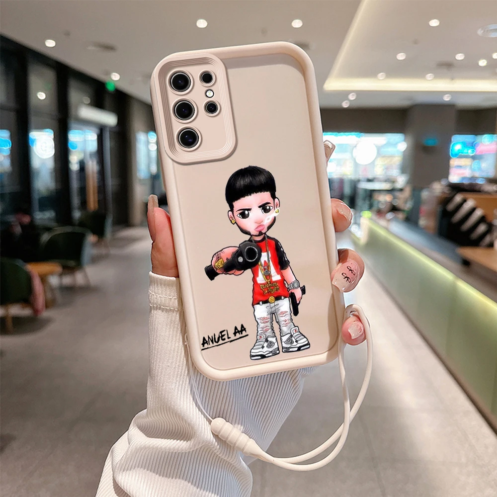 Anuel AA Real Hasta La Muerte Phone Case for OPPO Realme 8 8i 7i C11 C12 C15 C20 C21Y C31 C33 C35 C53 C55 4G 5G With Hand Strap