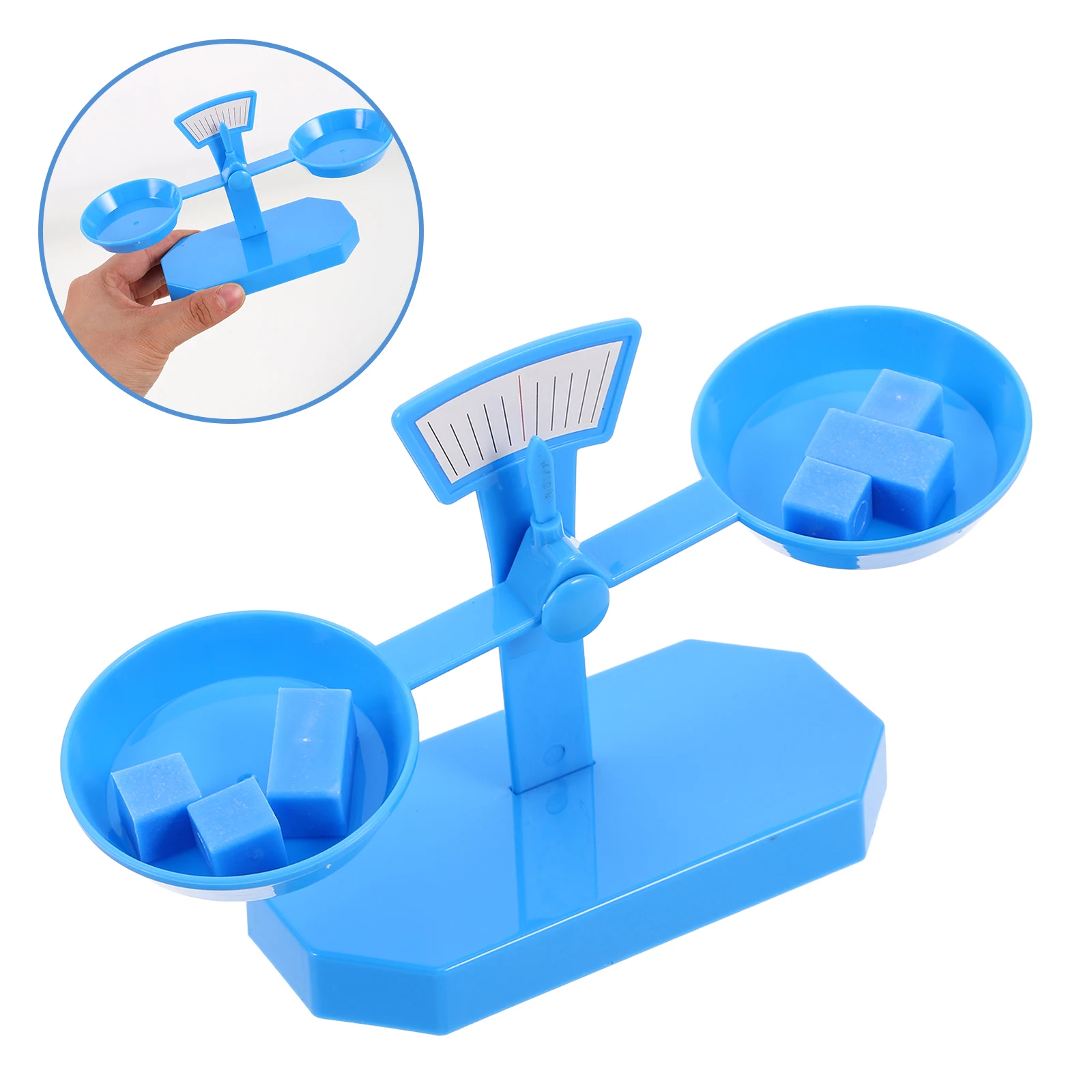 

Small Experimental Lever Balance Counterbalance Vehicle Building Meter Scale Balanced Baby Counting Toys for Kids with Weights