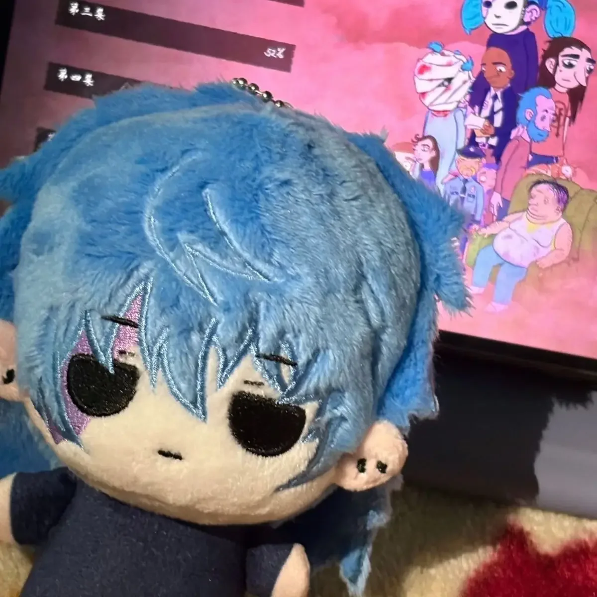 Muñeco de peluche Sally Face Sal Fisher de 10 cm, suave y esponjoso, de algodón, del juego de terror, lindo peluche de anime para fans, colgante para mochila