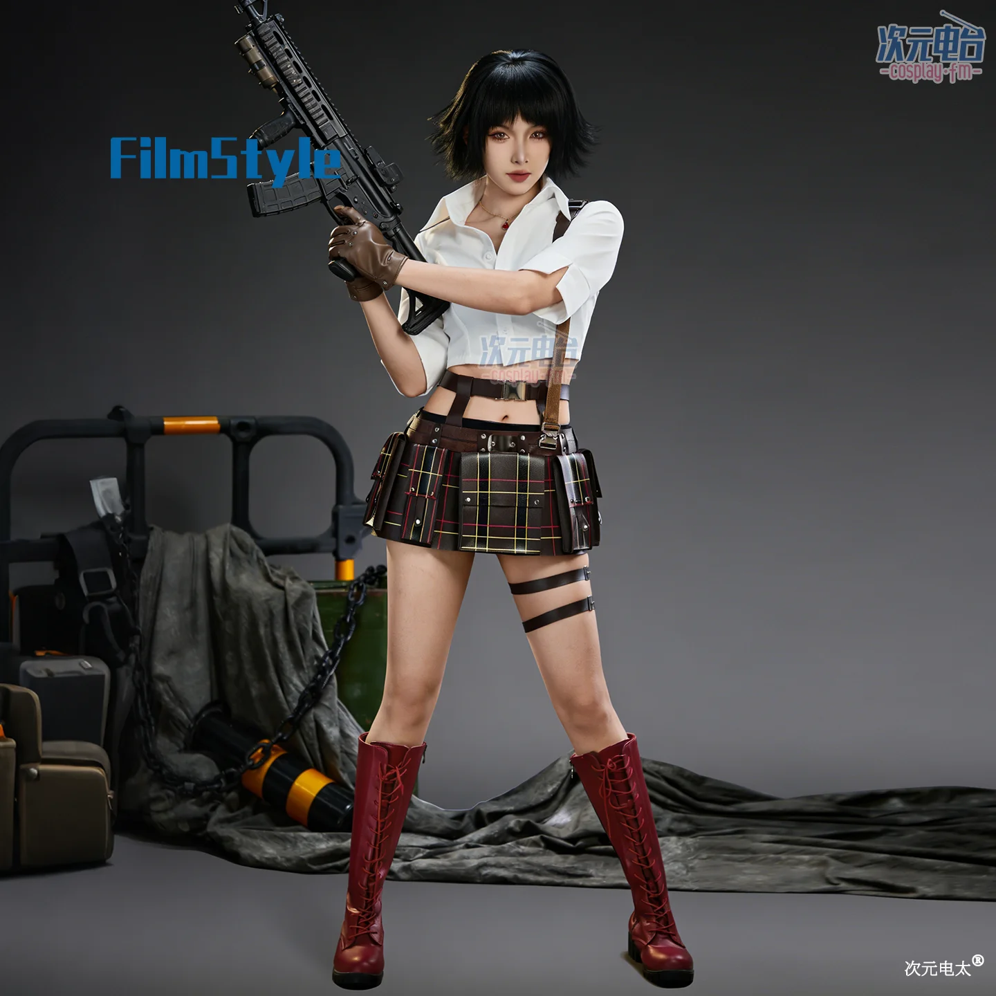Game Devil May Cry Lady Cosplay Costume Uniform Halloween Carnival Party Christmas Play Role Clothes Clothing view 4