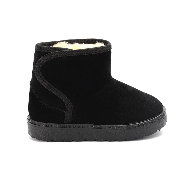 Neue Winterstiefel für Jungen und Mädchen mit Gummisohle, rutschfeste, weiche Sohle, warme, kurze Stiefel, Baumwollschuhe für Babys und Kinder, geeignet für den Außenbereich und den Alltag. – Detail 6