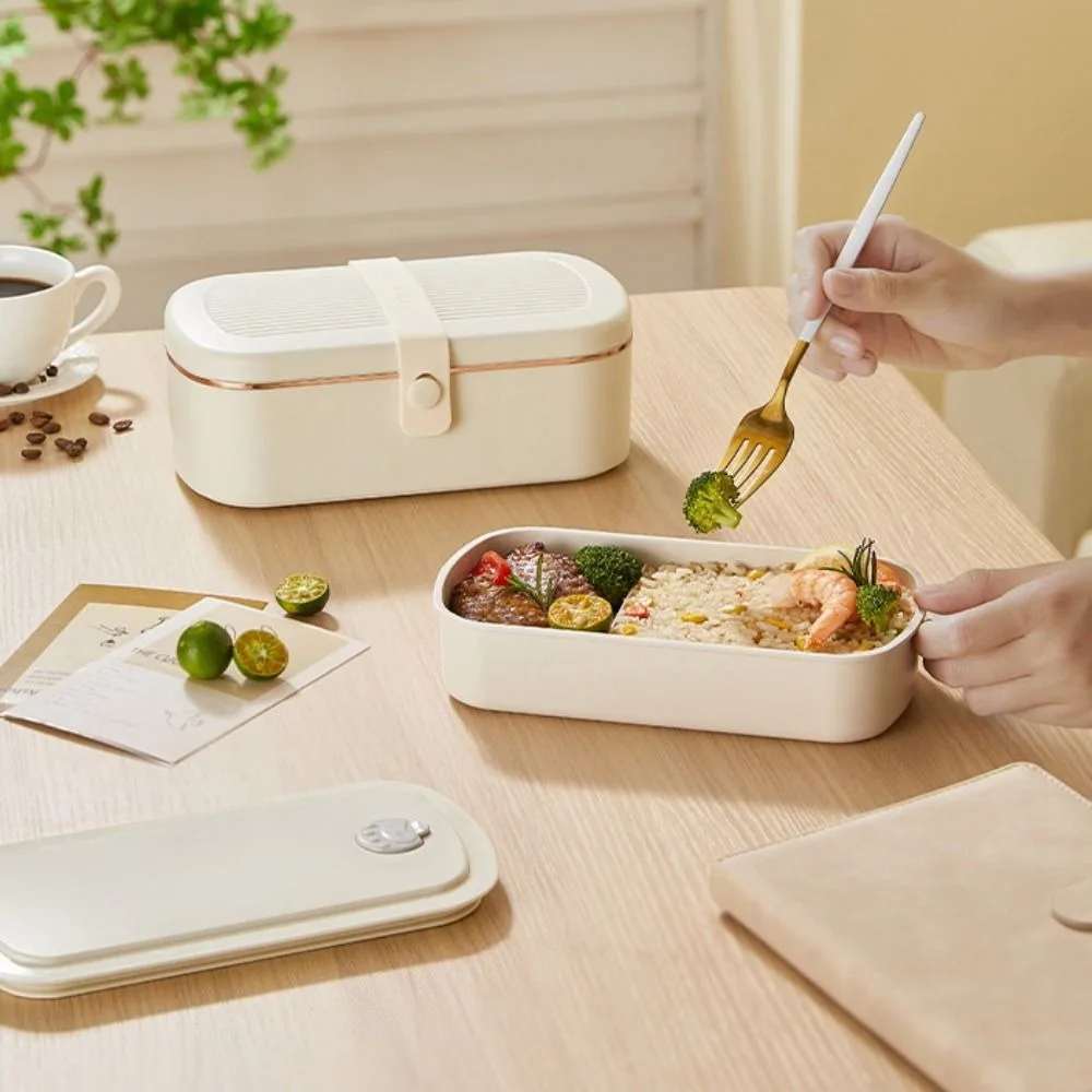 

Japanese Style Electric Lunch Box Divided Detachable Liner Heated Lunch Box Leak-proof Large Capacity Keep Warm Lunchbox