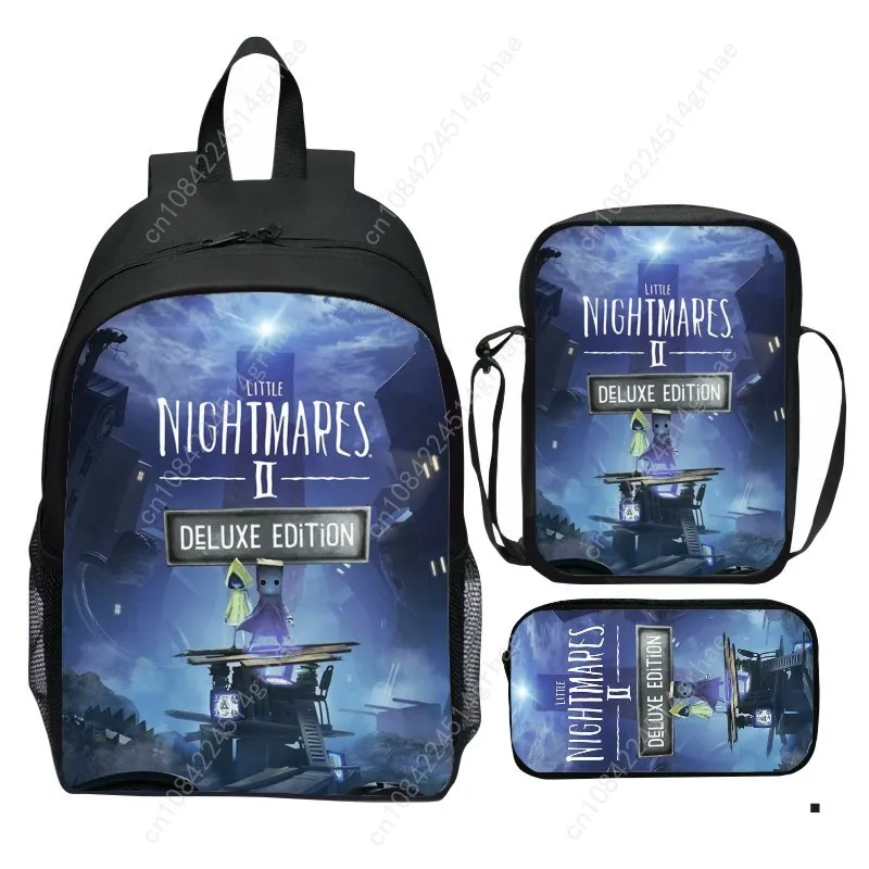 Tas ransel Little Nightmares, tas ransel Little Nightmares 2, tas selempang kecil, tempat pensil