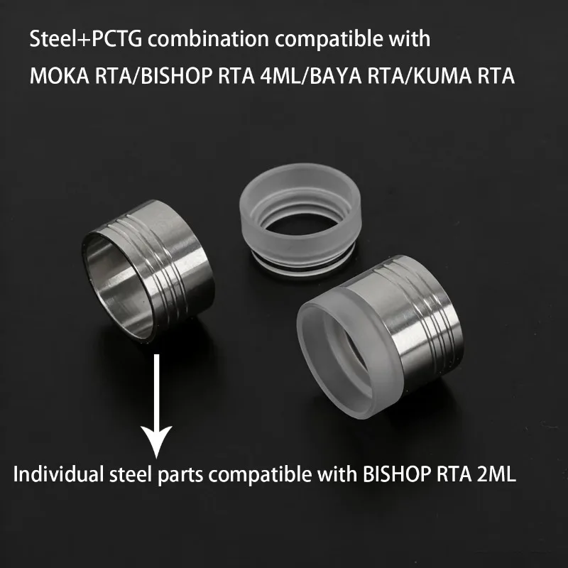 YFTK Bishop RTA 4 316 PCTG MOKA/BISHOP 4ML/BAYA/KUMA RTA atomizer tank for coils & atomizers - gallery image 2