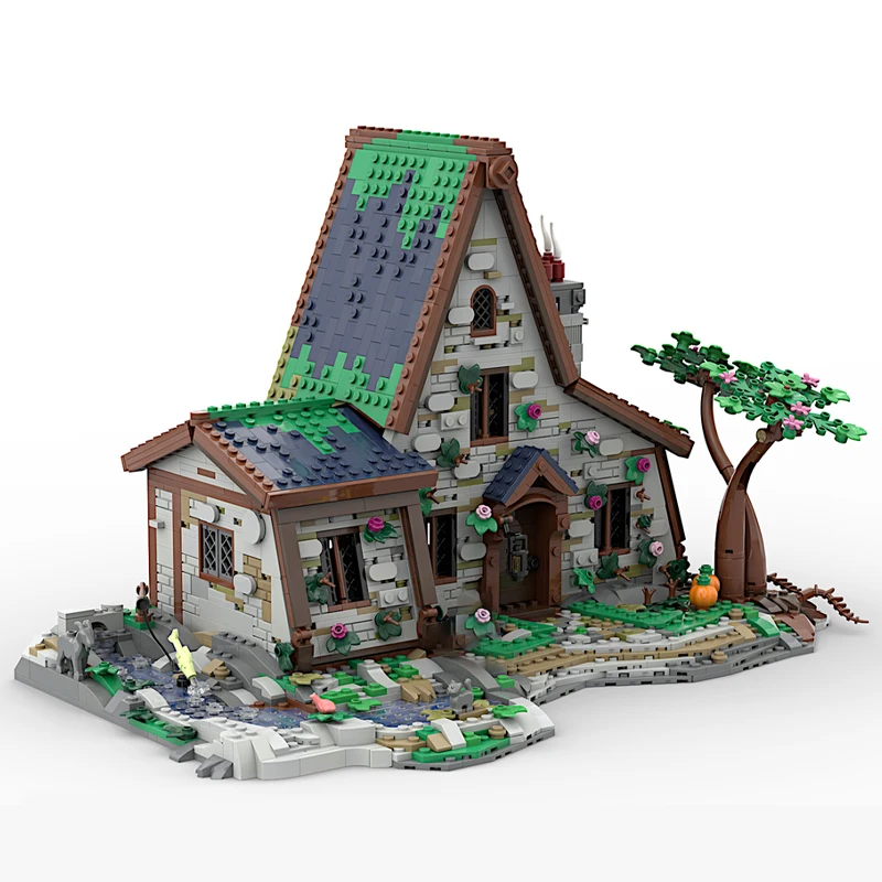 2632 PCS Modular Construction Witch House MOC Customize Modular Building Block Kids Model Creative DIY Boys Toy Christmas Gift