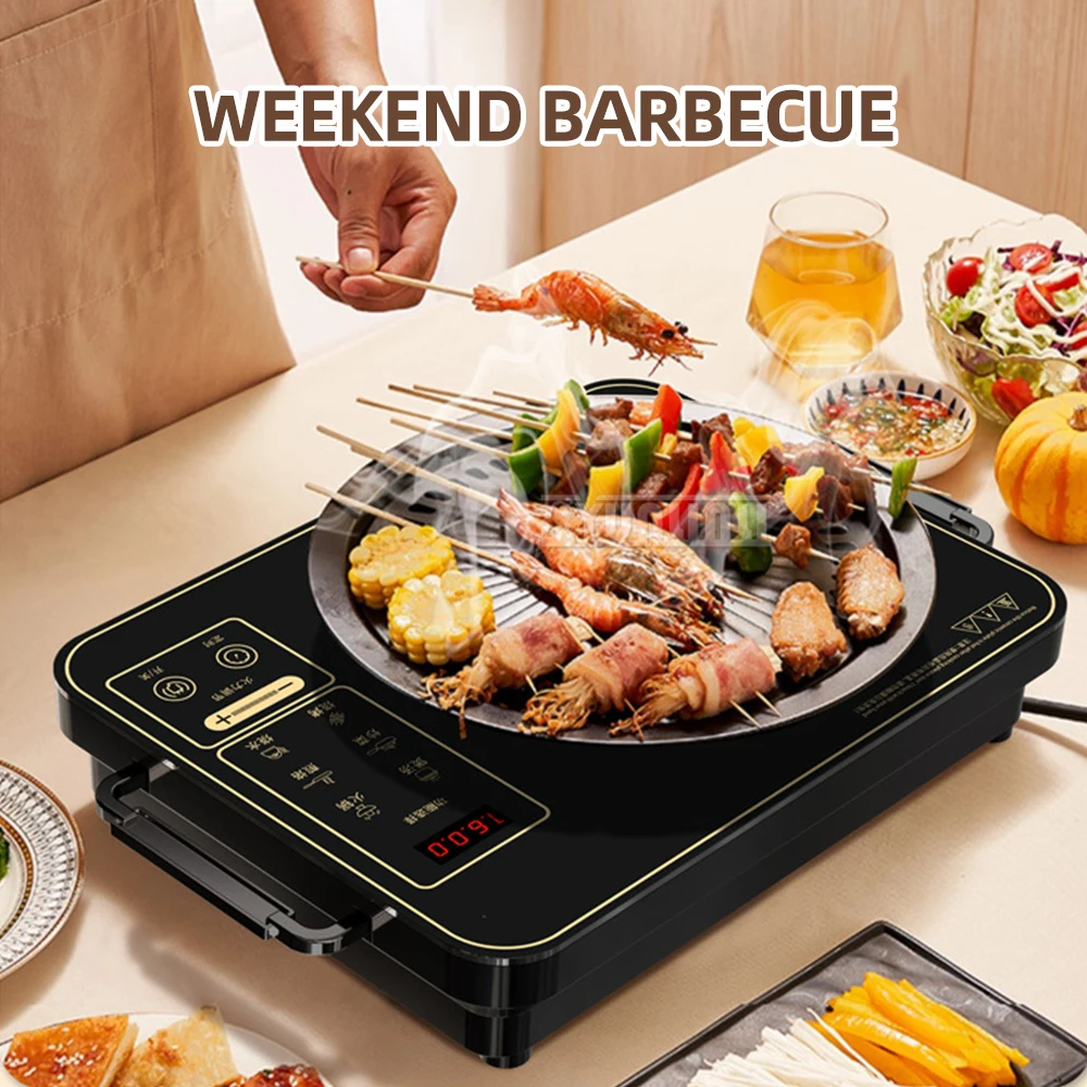 2200W Stir-fry Cooktop Electric Ceramic Stove Household Energy-saving Cooking Unit multifunctional
