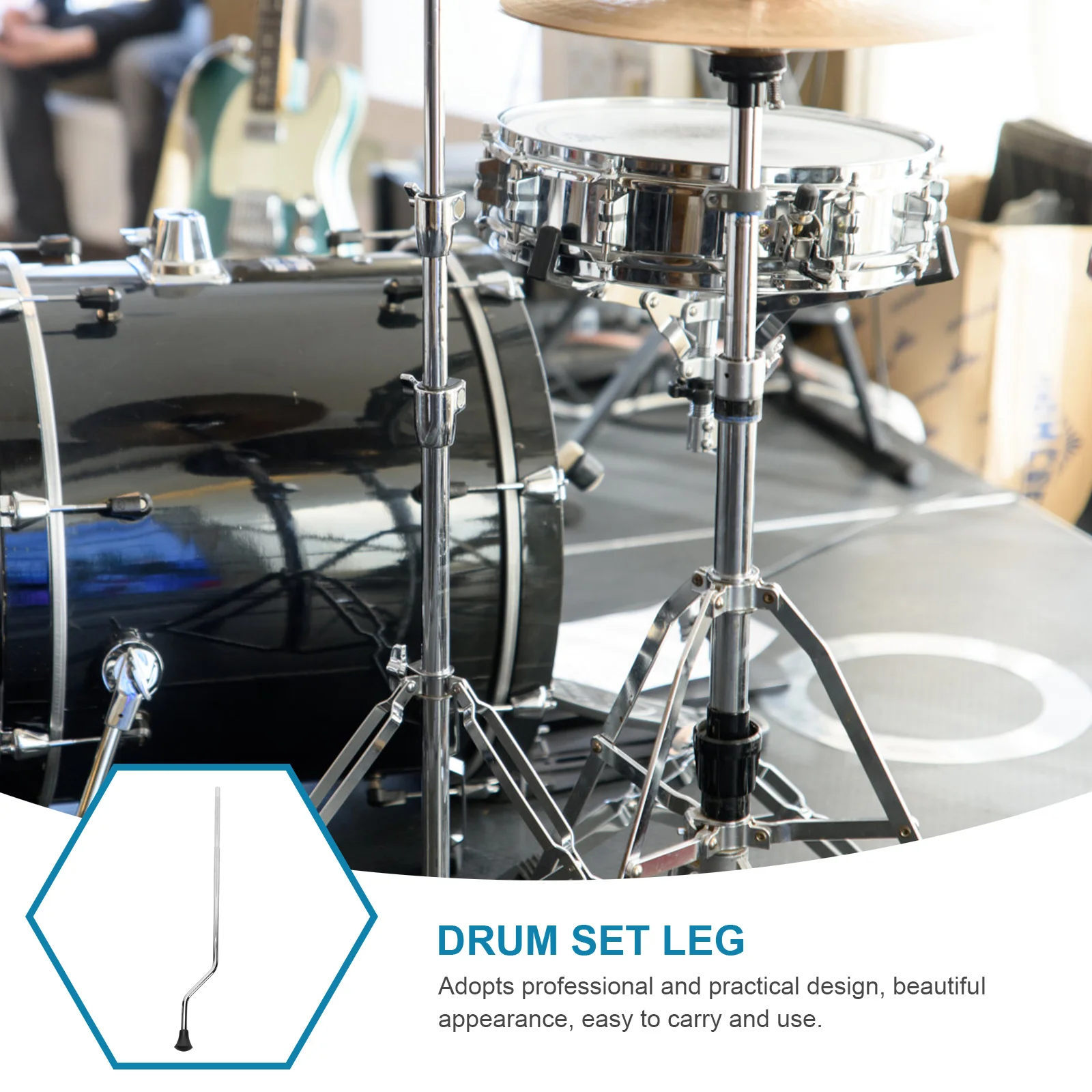 

Drum Leg Accessories Parts Replacement Percussion Accessory Stainless Steel Support