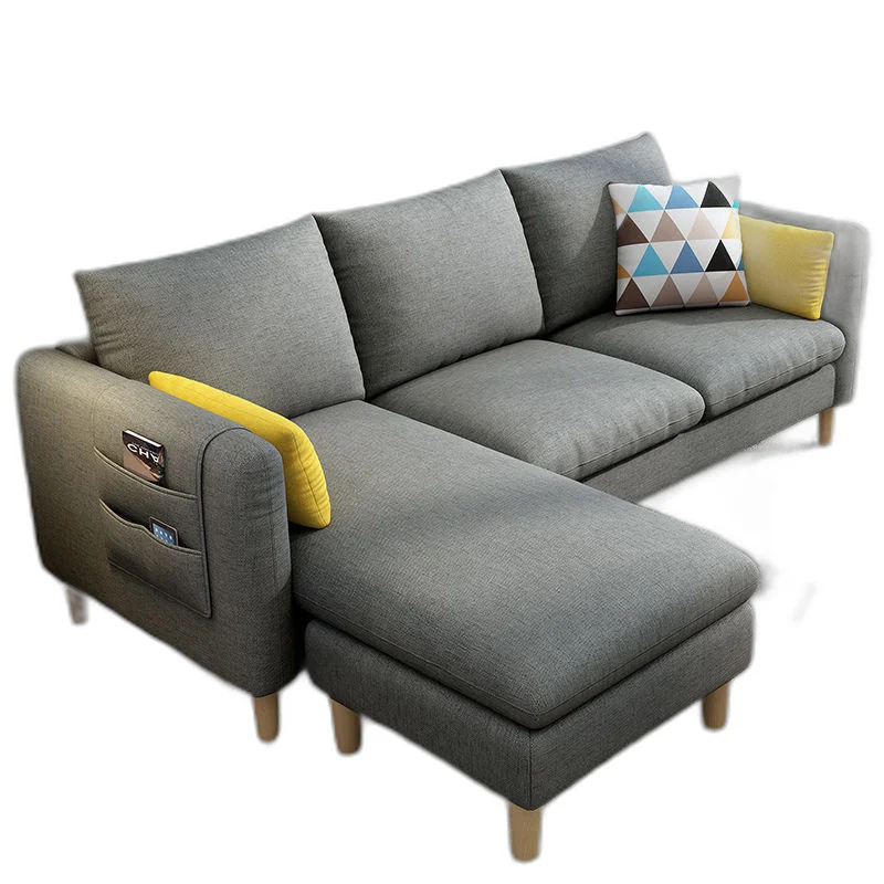 

-For Modern Simple Single Triple Seat Fabric Sofa for Small Apartment Rental Bedroom for Living Room Villa Wood Combination&