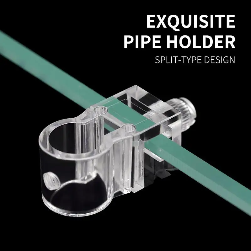 1Pcs Fish Tank Parts Aquarium Fish Tank Fixed Bracket Acrylic Water Pipe Clamp Filter Hose Holder Fish Tank Filter Fixing Clip