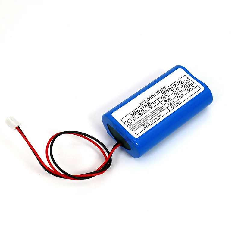 Bateria de lítio 7.2 V / 7.4 V / 8.4 V 18650 2600 mA Bateria recarregável placa de proteção de alto-falante megafone