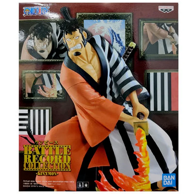 Bandai banpresto original brc figura de anime de uma peça kin'emon momento de batalha figura de ação modelo colecionável ornamentos
