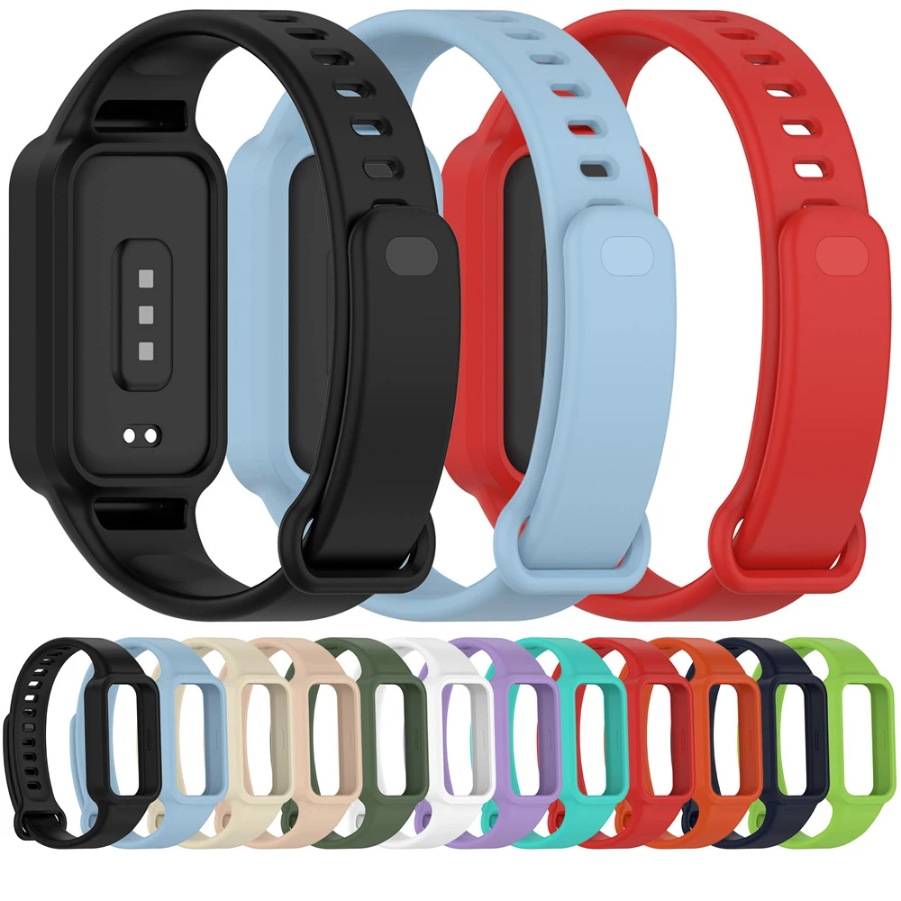 Силиконовый ремешок для часов BEHUA для Xiaomi Band 9, активный сменный спортивный ремешок с чехлом, браслет Correa для Redmi Band 3, браслет Силиконовый ремешок для часов BEHUA для Xiaomi Band 9, активный сменный спортивный ремешок с чехлом, браслет Correa для Redmi Band 3, браслет