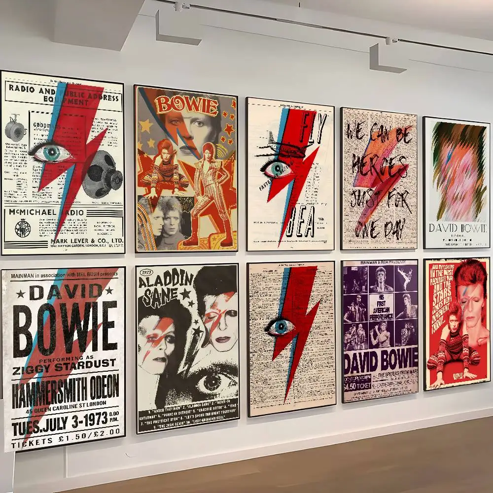 Classic D-David Bowie Poster Print A5 A4 A3 A2 Wall Art Decor for Room Office Gift for Fans