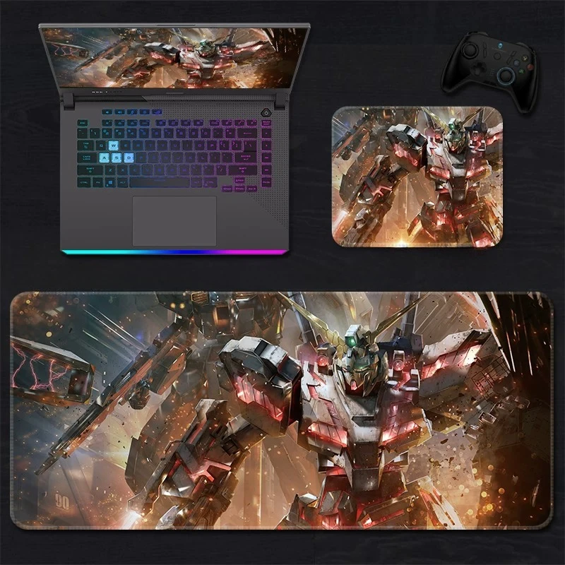 New Mobile Suit Gundam Leather Non-Slip Mouse Mat Extra Large Computer Keyboard Gaming Industry Special Gaming Gundam Table Mat