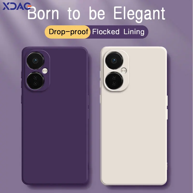 

Square Liquid Silicone Phone Case for OPPO K11x OnePlus Nord CE3 Lite N30 CE3Lite 5G Soft Lens Protective Shockproof back Cover