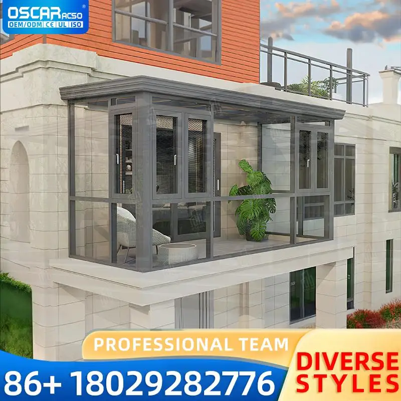 

Aluminium Alloy Laminated Glass Door Windows Waterproof for Balcony Sunshine Room and Villa Aluminium Alloy Windows and Glass Do