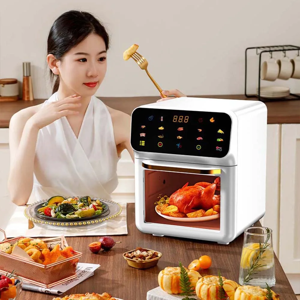 Intelligent Electric Air Fryer Oven Household Ktchen Baking Steam Machine Deep Fryer