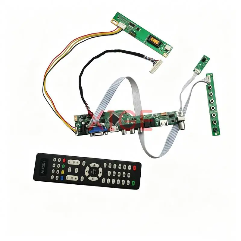 Placa Controladora de Matriz Compatível com B154EW04 B154EW08 B154EW02 B154EW01 1280x800 HDMI+VGA+AV+USB 1280*800 1CCFL LVDS-30Pin Kit DIY