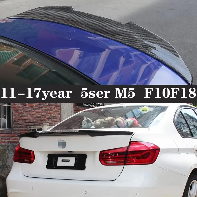 5 series F10 F18 2011-2017 Dry Carbon Fiber Spoiler Shunt Rear Tail fins Duckbill Car Wing Retrofit the rear wing Car Accessori
