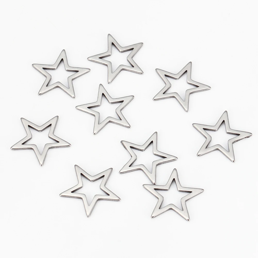 กรอบจี้รูปดาวโลหะ 20 ชิ้น แบบโปร่ง สำหรับงานเรซิ่น ทำสร้อยข้อมือ สร้อยคอ และเครื่องประดับ DIY