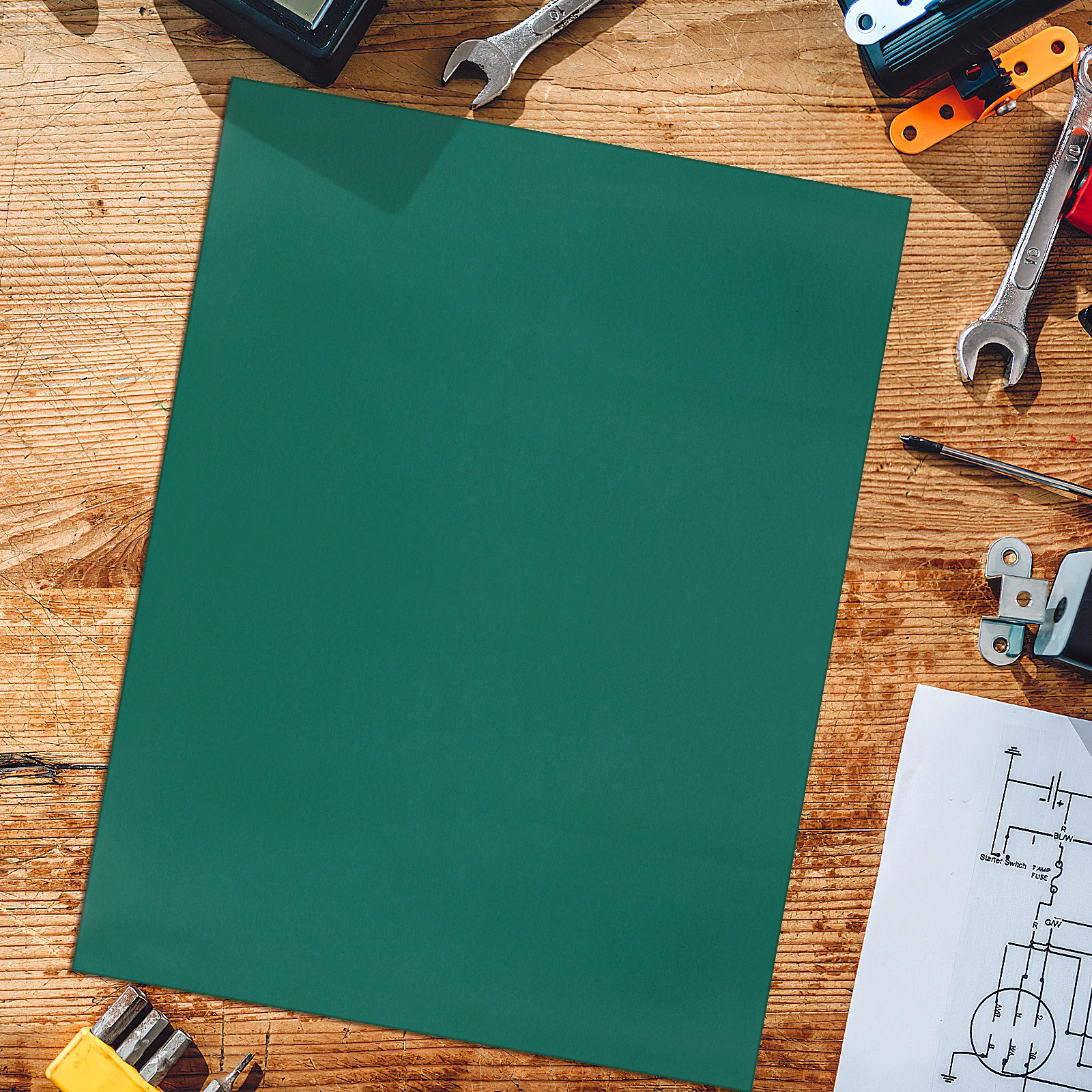 

1 Pcs High Temperature Resistant Anti Static Mat Work Station Grounding Desk Pad