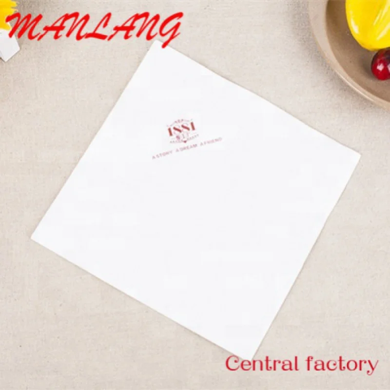 Custom  Color Logo Printed Napkin Tissue For Restaurant