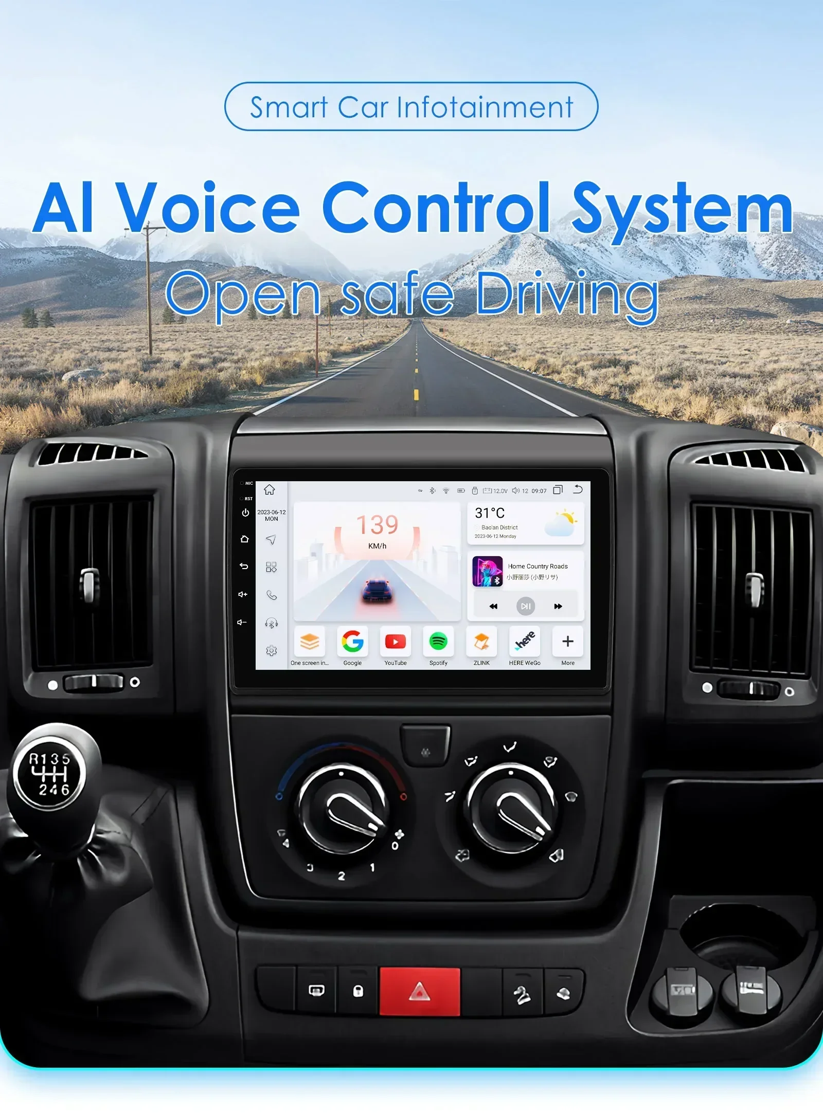 2Din Android 13 lettore multimediale per auto per Fiat Ducato 3 per Citroen Jumper 2 per Peugeot Boxer 2 Navi GPS Carplay SWC 360 fotocamera