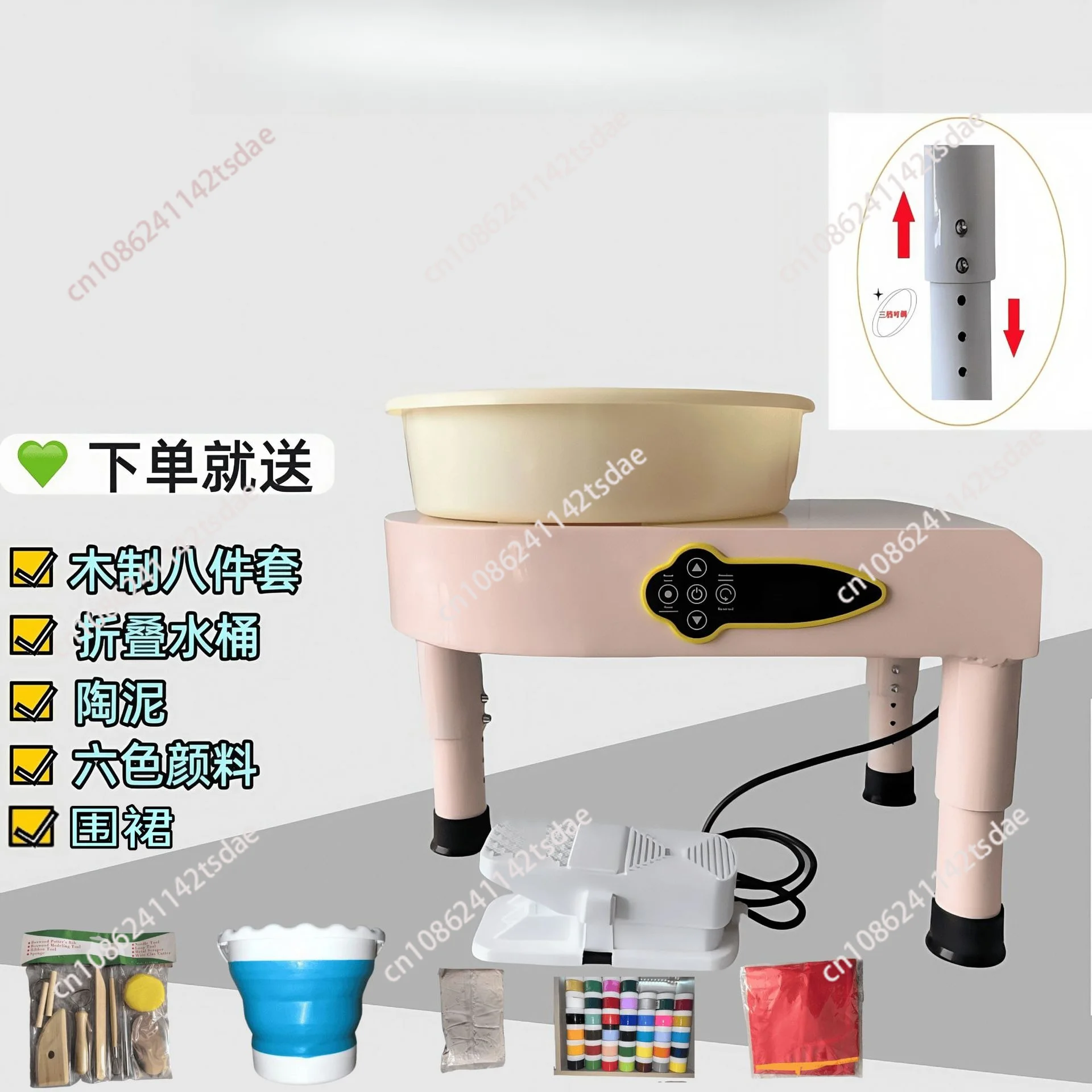 Ceramic drawing machine Automatic variable speed high configuration tools and equipment Children's clay drawing machine