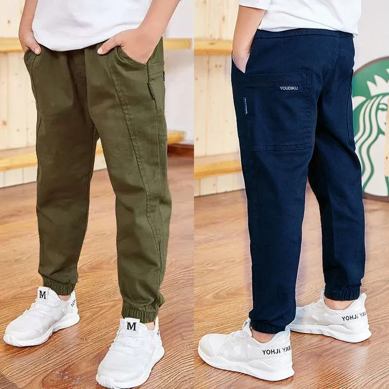 

Spring Autumn Cotton Boys Pants Children Trousers Casual Kids Sports Pants 3 4 5 6 7 8 9 10 11 12 13 Years Teenager Boys Clothes