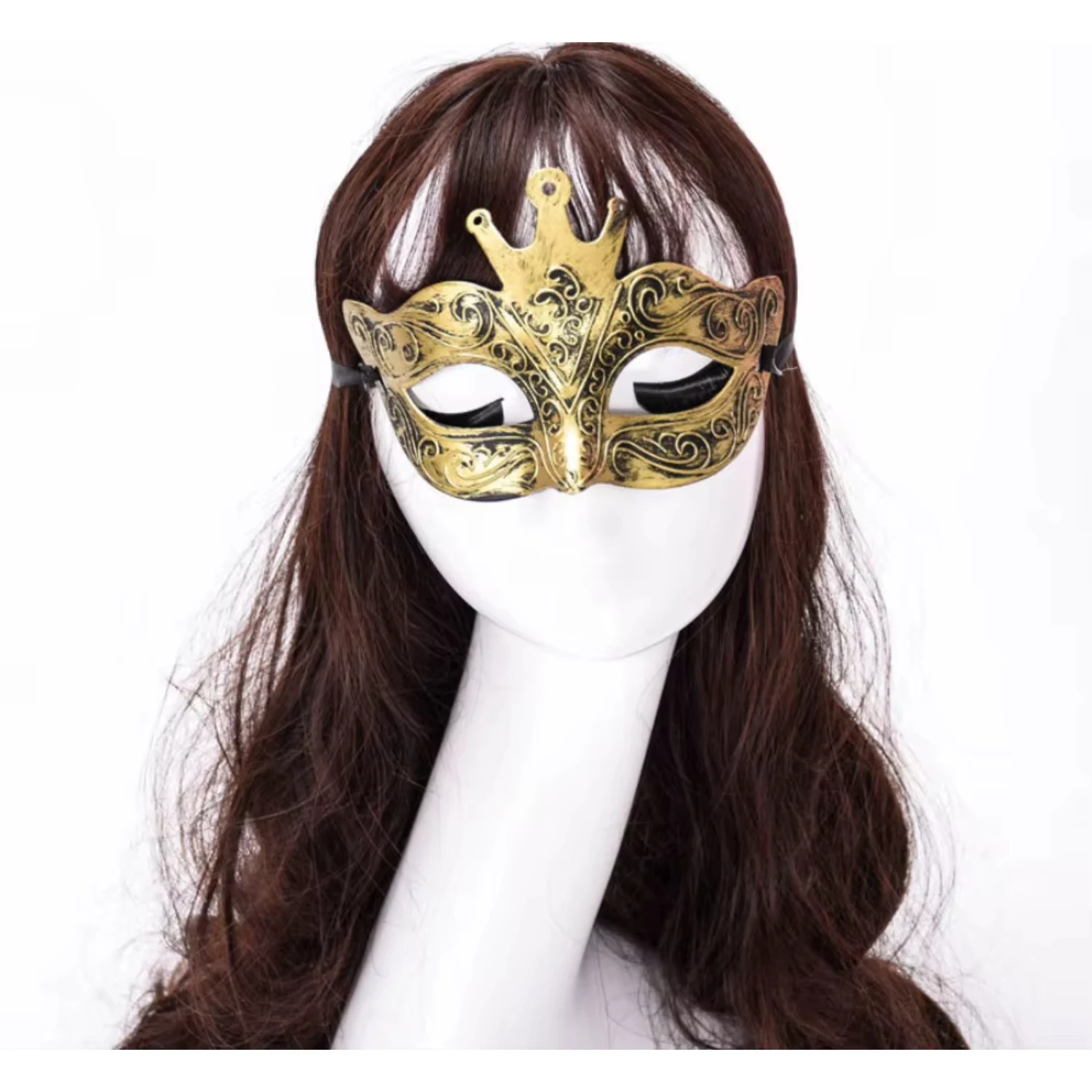 

Masquerade Mask Vintage Greek Roman Crown Masks for Halloween Carnival Mardi Gras Costume Cosplay Gold Silver