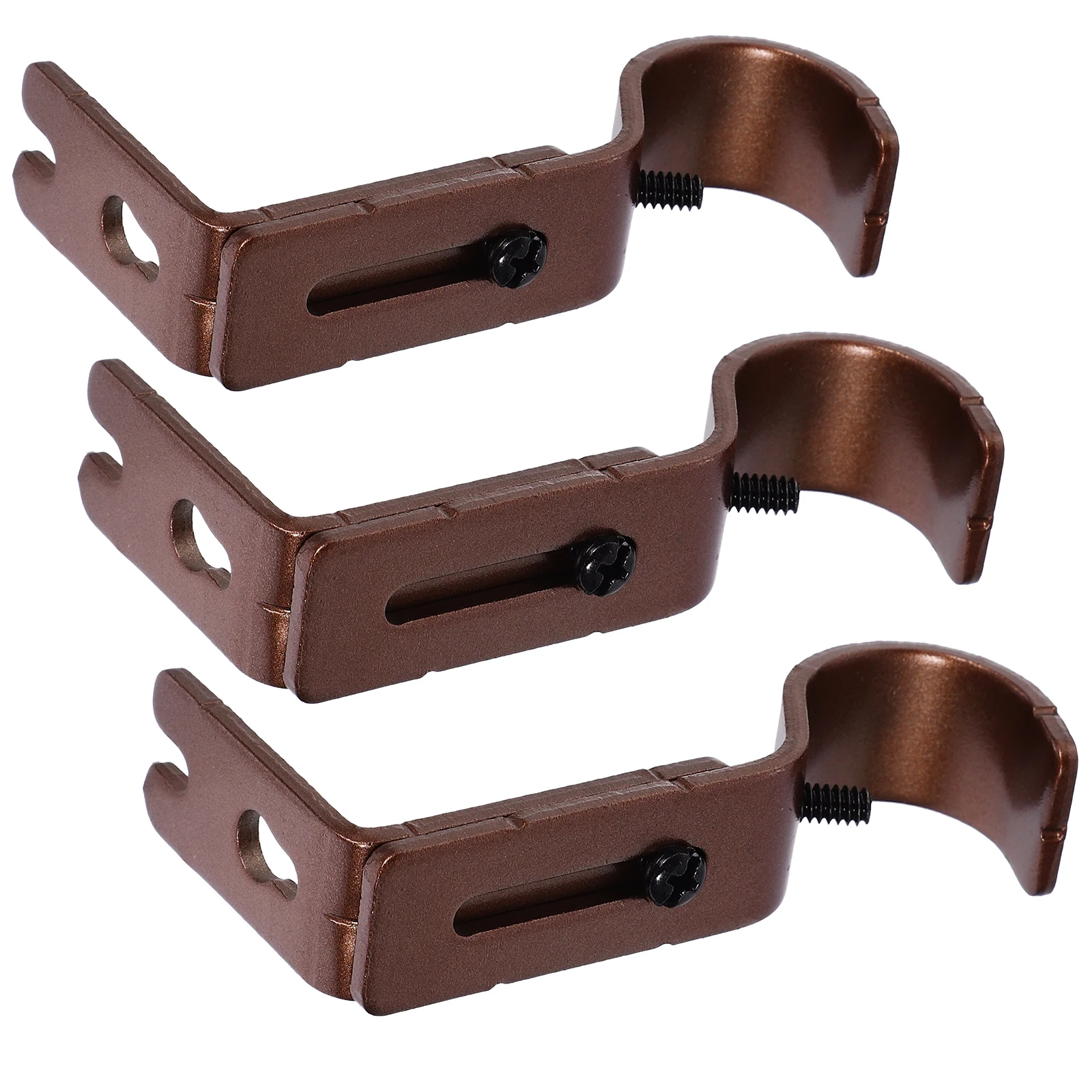 

3pcs Curtain Rod Accessories Adjustable Bracket for Pole Holder Drapery Rack Vintage Style Home Decor Hardware