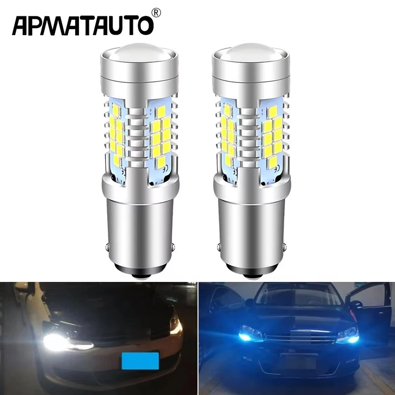 2pcs Canbus LED Daytime Running Light DRL Bulb Lamp  P21W BA15S 1156 For VW Sharan 7N 2010-2018 Transporter T5 T5.1 T6 2010-2019