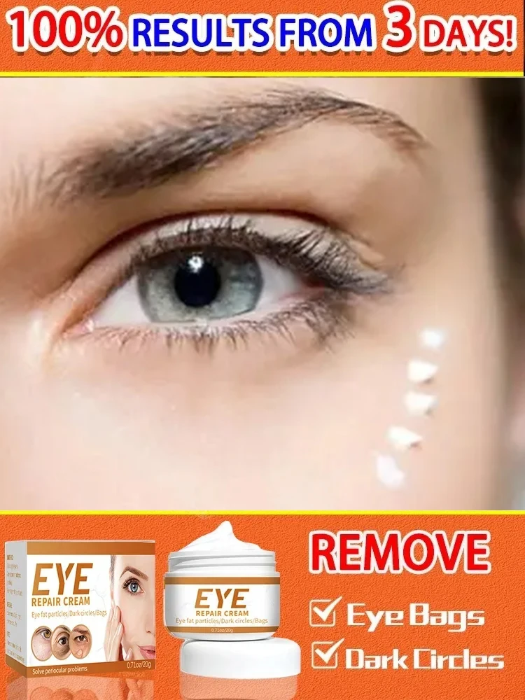 Instant Firm Eye Cream Wrinkle Removal Lifting Tighten Remove Eye Bags Dark Circles Moisturize Peptide Eye Cream