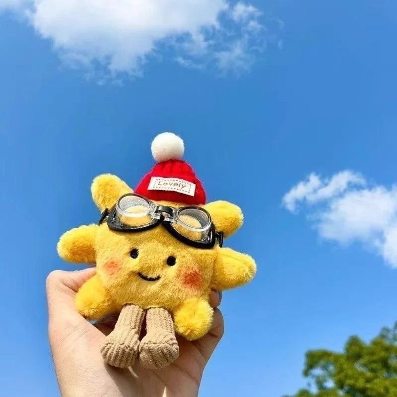 Super Cute Sunflower Pendant Keychain, Cartoon Plush Pendant Decoration, Plush Doll Toy Decoration, Birthday Gift Toy Decoration