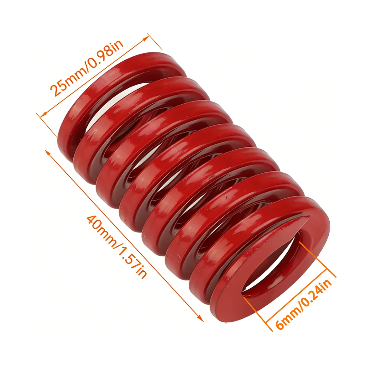 1/2/4/8pcs Car Support Rod Red Mold Spring 25mm Car Rear Trunk Door Bracket Lifting Tool Compression Spring Shock Absorber