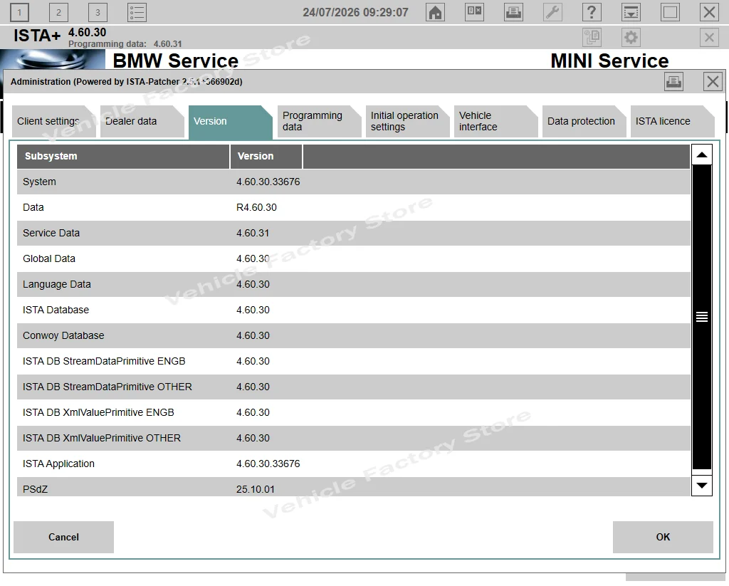 Vollständig für E-Sys & ISTA für INPA K DCAN mit Schalter OBDII-Diagnoseschnittstelle ISTA 4.60.30 Juli 2026 Diagnosesoftware