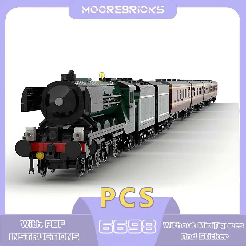 

Modular Passenger Train Building Block World Famous Steam Locomotives Model Bricks Educational Toys Children's Christmas Gift