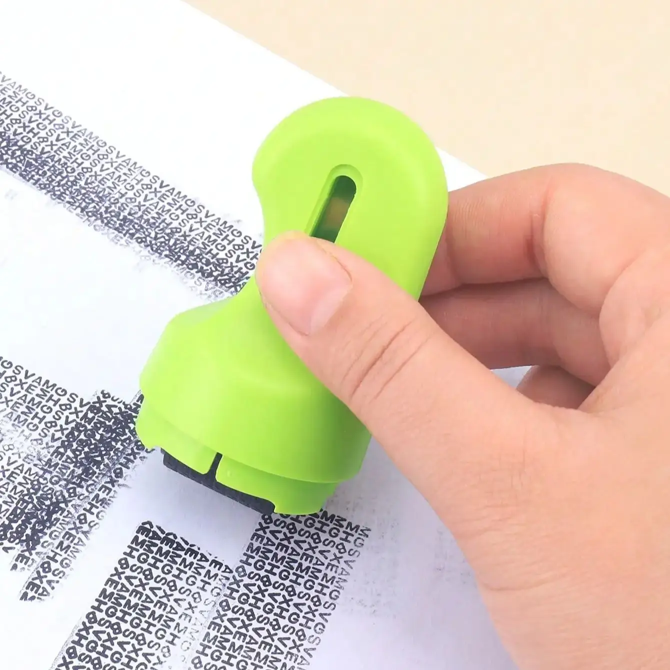 احذر بكرة ختم خصوصية معرفك، أسطوانة الحبر الأمنية لحماية الهوية للمستندات والبريد السري #6