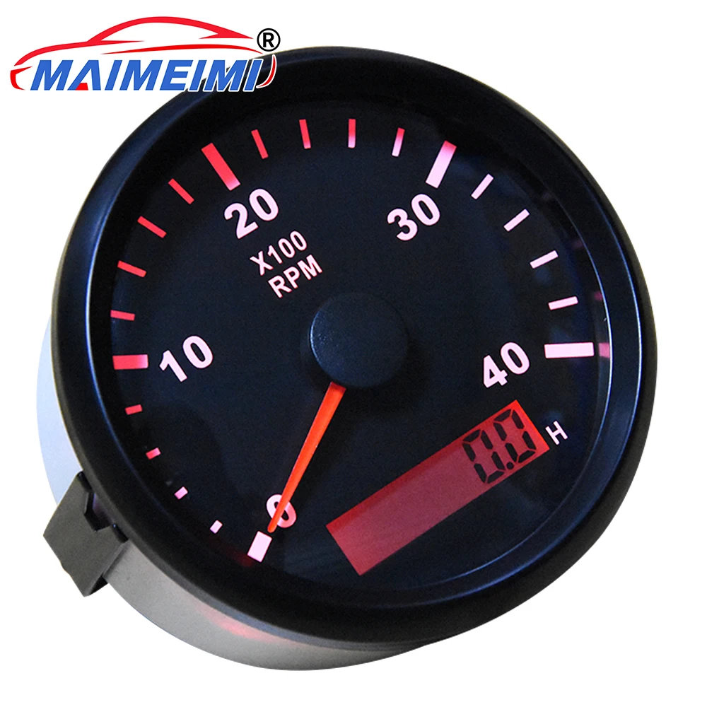 

Цифровой индикатор оборотов 0-4000 об/мин, тахометр для двигателя с красной подсветкой