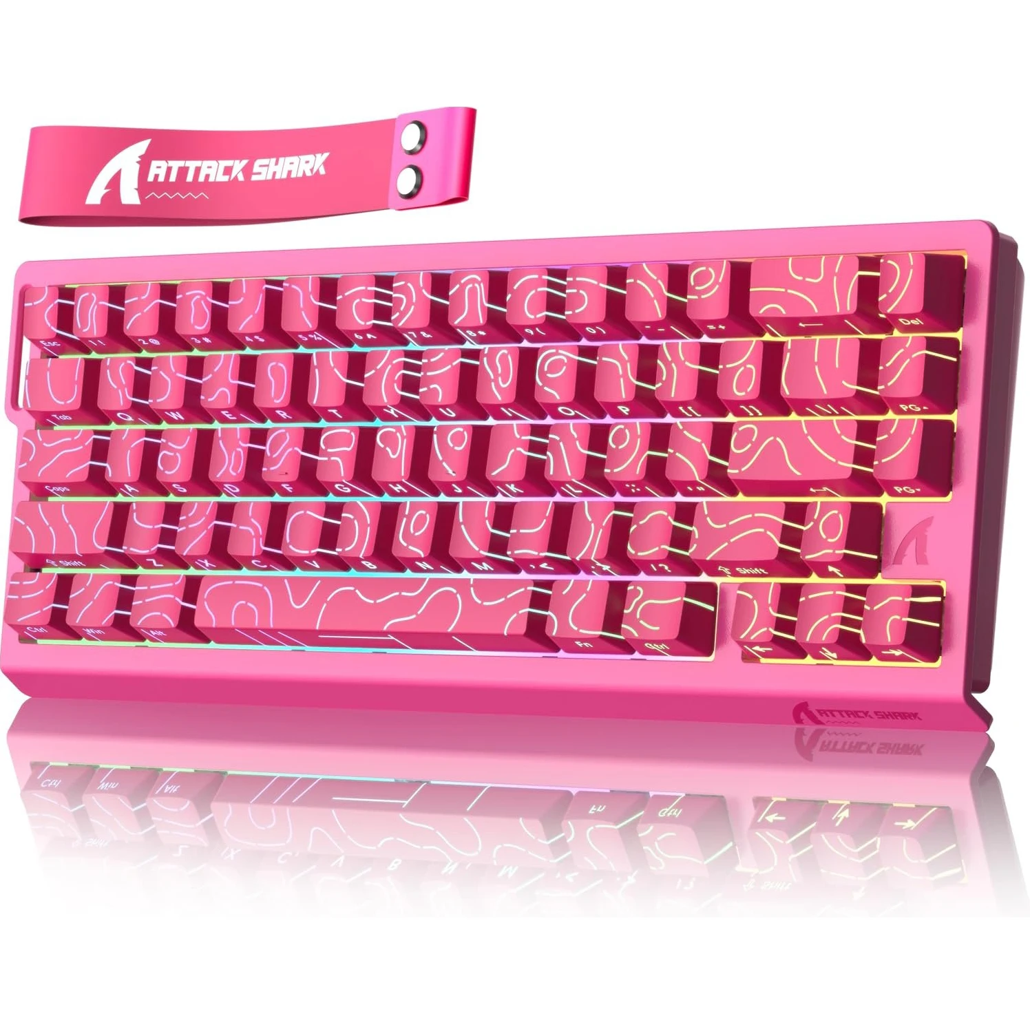 

ATTACK SHARK X68HE Wired Magnetic Switches RGB Gaming Keyboard 8000Hz Polling 0.125ms Rapid Trigger for PC/Mac