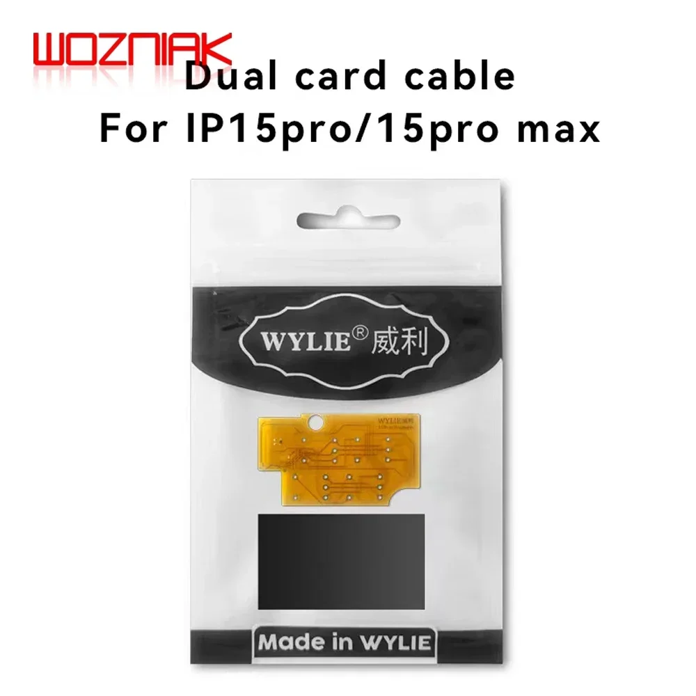 WYLIE 14 14P15P 16 Pro Max ESIM к SIM-карте, американская версия, встроенный ленточный кабель с двумя картами, без отверстий, многослойная наклейка на карту, гибкая часть