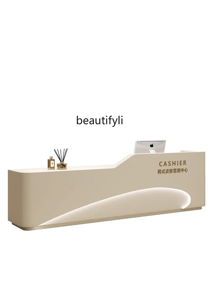 Paint Simple Modern Beauty Salon Cashier Clothing Store Yoga Shop Bar Company Reception Desk Desk