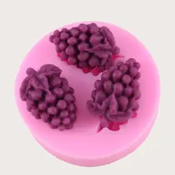 Mini Grape Fondant Cake Silicone Mold Chocolate Biscuits Molds Candy Ice Cube Pastry Mould Baking Cookies Cake Decoration Tools