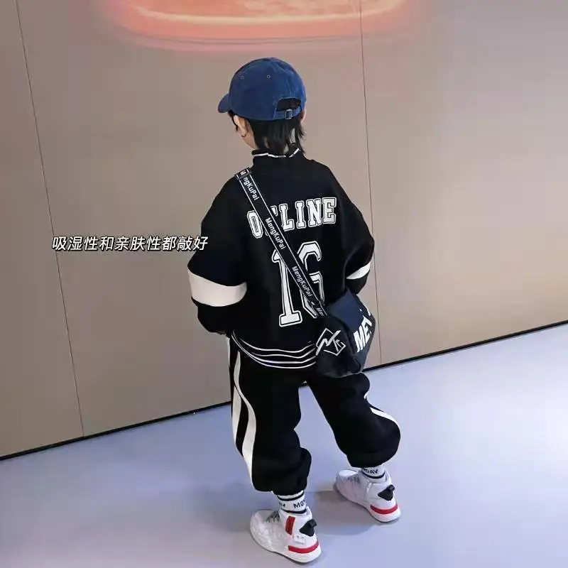 Kids Clothes Boys Spring Autumn teenage Sports Suit Boys Set tracksuits Children Clothing Set 2pcs coat+Pants 4-14 years