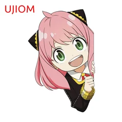 UJIOM 13cm X 8.5cm Anya Peeker Cute Wall Stickers Vinyl Funny Children's Room Nursery Room Decal Bathroom Decoration Mural