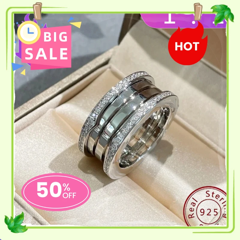 925 High-quality Women\'s Jewelry Ring Is Like A Rainbow, Which Takes You Into The Fairy Tale World To Meet Prince