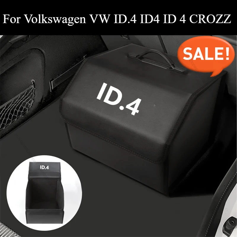 ل Volkswagen VW ID.4 ID4 ID 4 CROZZ سيارة صندوق تخزين قابل للطي رحلة الجلود المنظم حقيبة الملحقات الداخلية #1